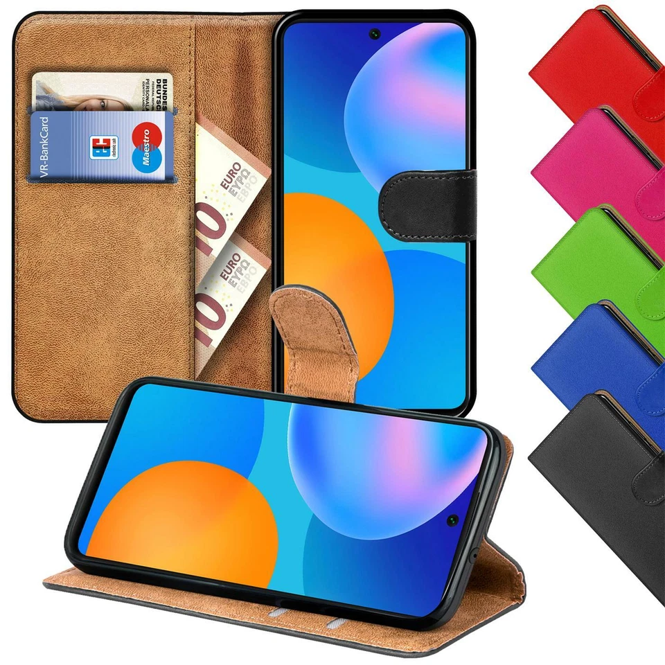 Schutzhülle für Huawei Honor Handy Tasche Slim Flip Case Book Cover Wallet - Bild 1 von 1