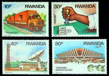Ruanda, Mi-Nr. 1327-1330 (Jahr 1986) postfrisch