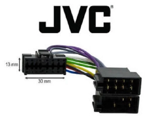 TECHEXPERT Cable adaptateur ISO autoradio JVC KD-G721 KD-G722 KD-G731 KD-G800 KD-G821