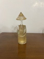 Archimede Seguso Statua Vetro Murano Oro 24 K Con Etichetta Leggere Descrizione