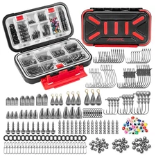 Freshwater Terminal Tackle Kits-265 Pieces Endorsed by Fishing Expert Build 1...
