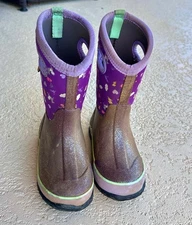 Bogs Classic Pecasus Snow Rain Boots Winter Waterproof Pull On Girls 12 Purple