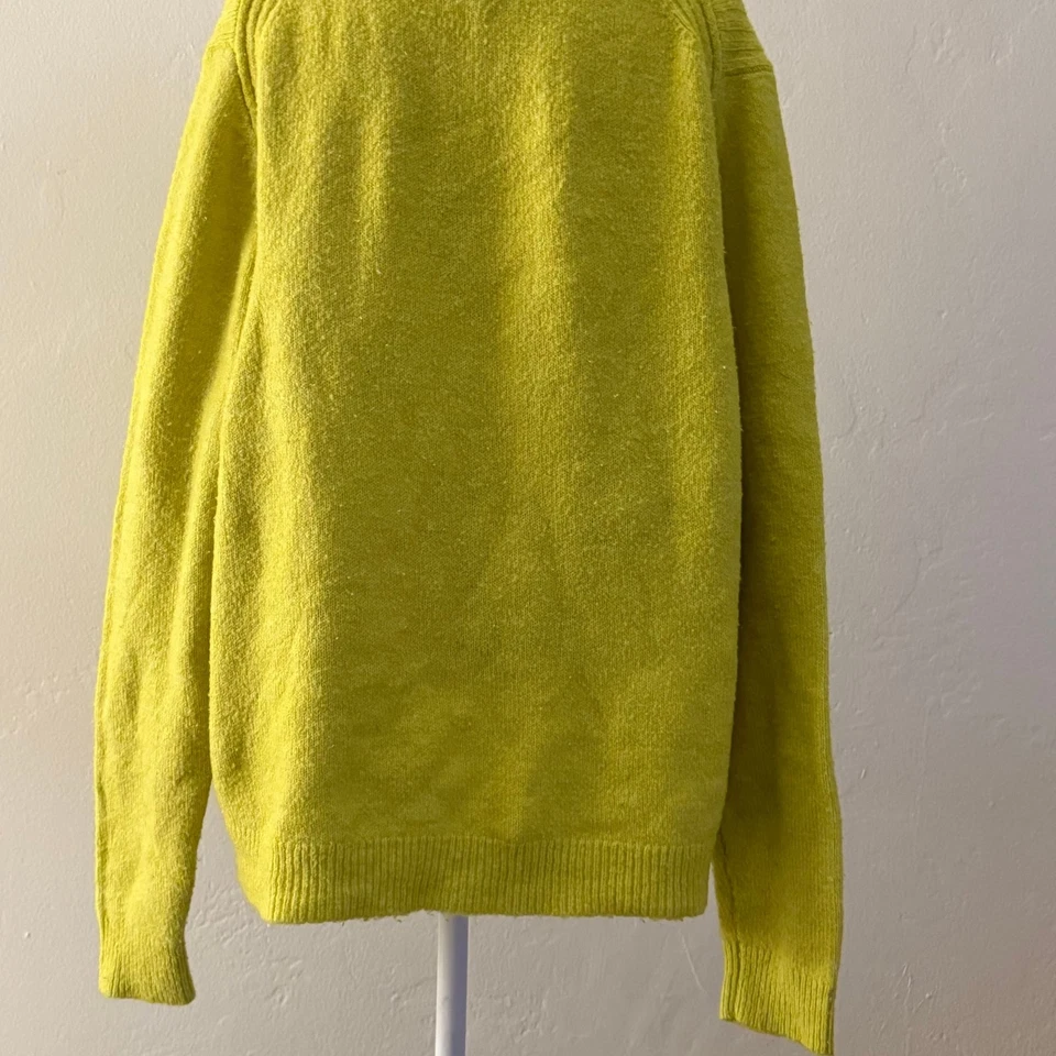 Suéter tejido texturizado verde lima mediano A New Day para mujer Foto 2 de 4