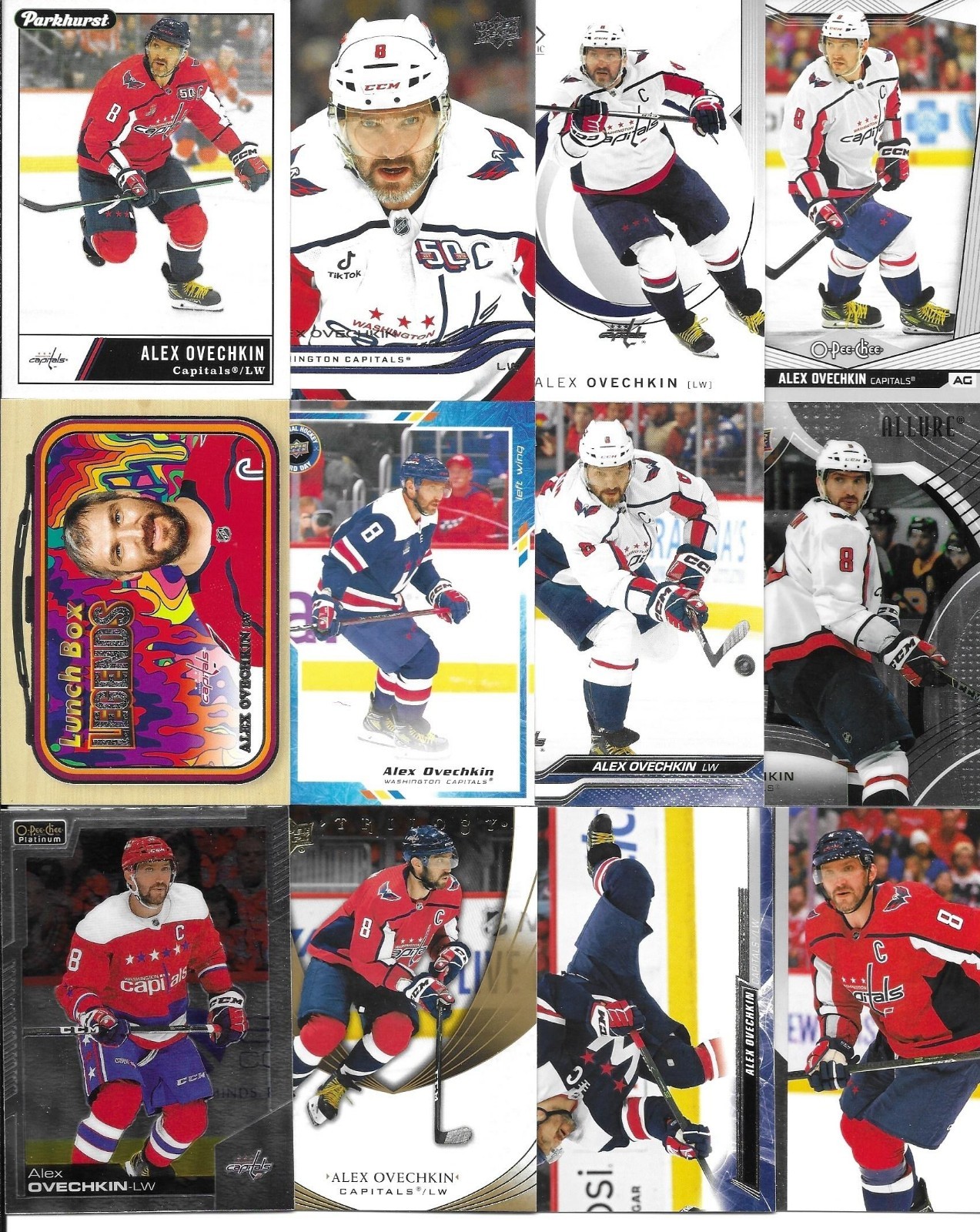 Lot of 25 Different Alex Ovechkin Cards Capitals | eBay