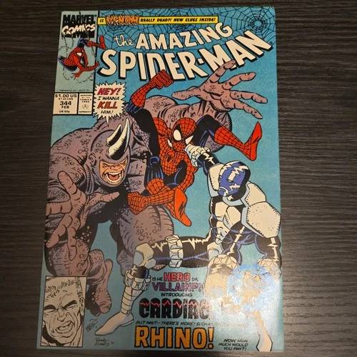 Amazing Spider-Man #344 (1991) 1st Cardiac & Cletus Kasady - Marvel Comics NM