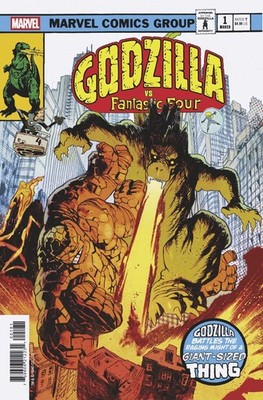 Godzilla/Fantastic Four #1 James Harren King Of Monsters Homage (03/26/25)