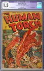 Human Torch #11 (Slight C-1) Golden Age Nazi WWII Cover Timely 1943 CGC 1.5