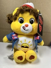 Netflix Care Bears x Stranger Things Funshine Bear as Dustin 9" Plush NWT NEW