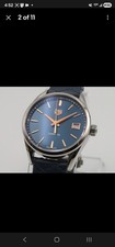Pre-Owned Tag Heuer Carrera Quartz WBK1312 Blue Dial Stainless Steel Wristwatch 4