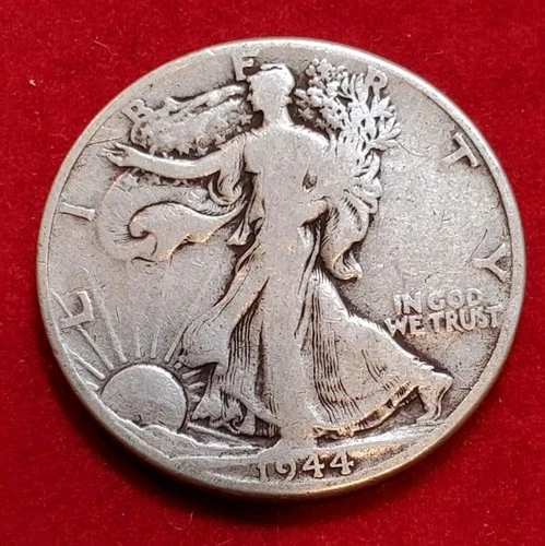 ☆1944 Walking Liberty Half Dollar Silver 50C☆