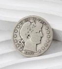 1892-S KEY DATE US BARBER SILVER HALF DOLLAR COIN G GOOD - 1366B
