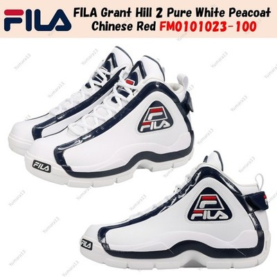 FILA Grant Hill 2 Pure White Peacoat Chinese Red FM0101023-100 Unisex Gr.