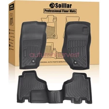 Floor Mats Liners TPE For 2008-2012 Jeep Liberty 3D NEW All-Weather 3PCS Black