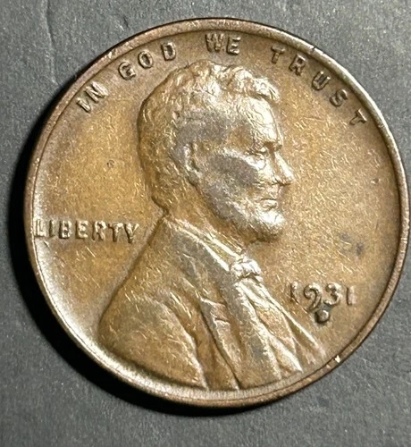 1931-D LINCOLN WHEAT CENT, nice condition, "Extremely Fine", low mintage,