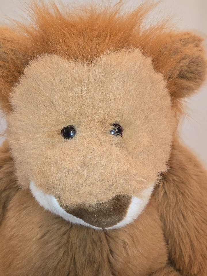 Commonwealth Large Floppy Lion Plush 28" 1993 Weighted Heavy Sitting Tan Brown - Image 2 of 4