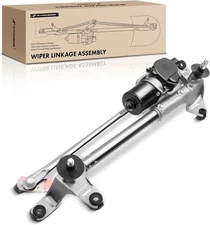  Front Windshield Wiper Motor and Linkage Assembly Compatible with Honda 