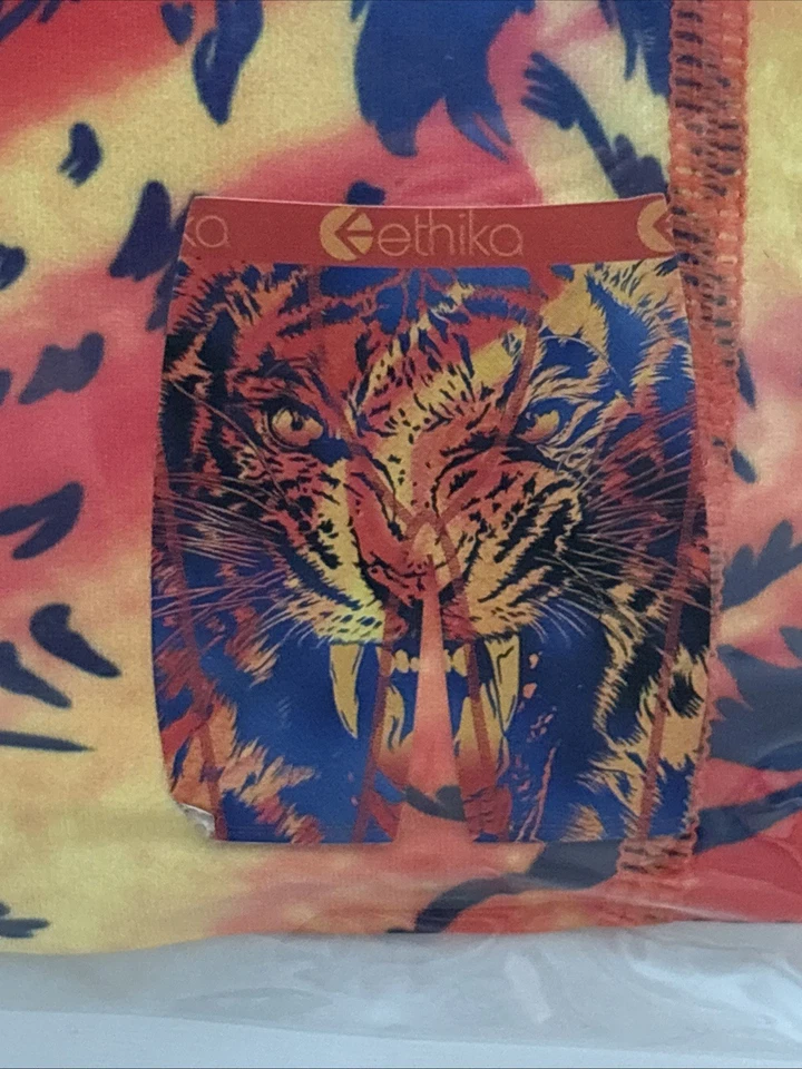 Ethika Orange Painted TigerBoxer Briefs Medium - Image 2 of 4