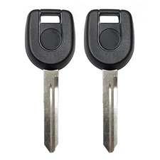 2 New Uncut Transponder Key Replacement for Mitsubishi 4D61 Chip Letter N MIT6