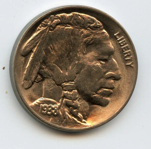 1938 D/D 5c Buffalo Nickel  Uncirculated Nice  * No Reserve *