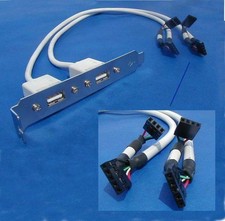 USB PORT DUAL to MAINBOARD PORT 2x5 Red 1-10 14in