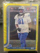  Tyleik Williams - 2025 Topps Chrome Rookie yellow wave 230/275 #364 Lions