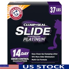 Clumping Cat Litter Easy Clean Odor Control Multi Cat 99.9 Dust Free 37 lb New