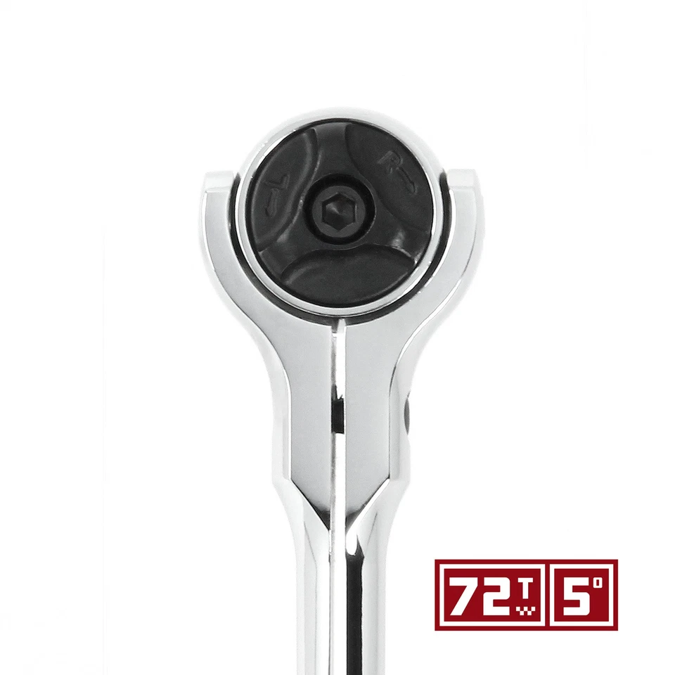 Powerbuilt 3/8 Inch Drive Compact Swivel Head Ratchet - 649941 - Image 3 of 4