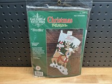 Bucilla North Pole Reindeer Christmas Felt Stocking Kit Sealed 32965