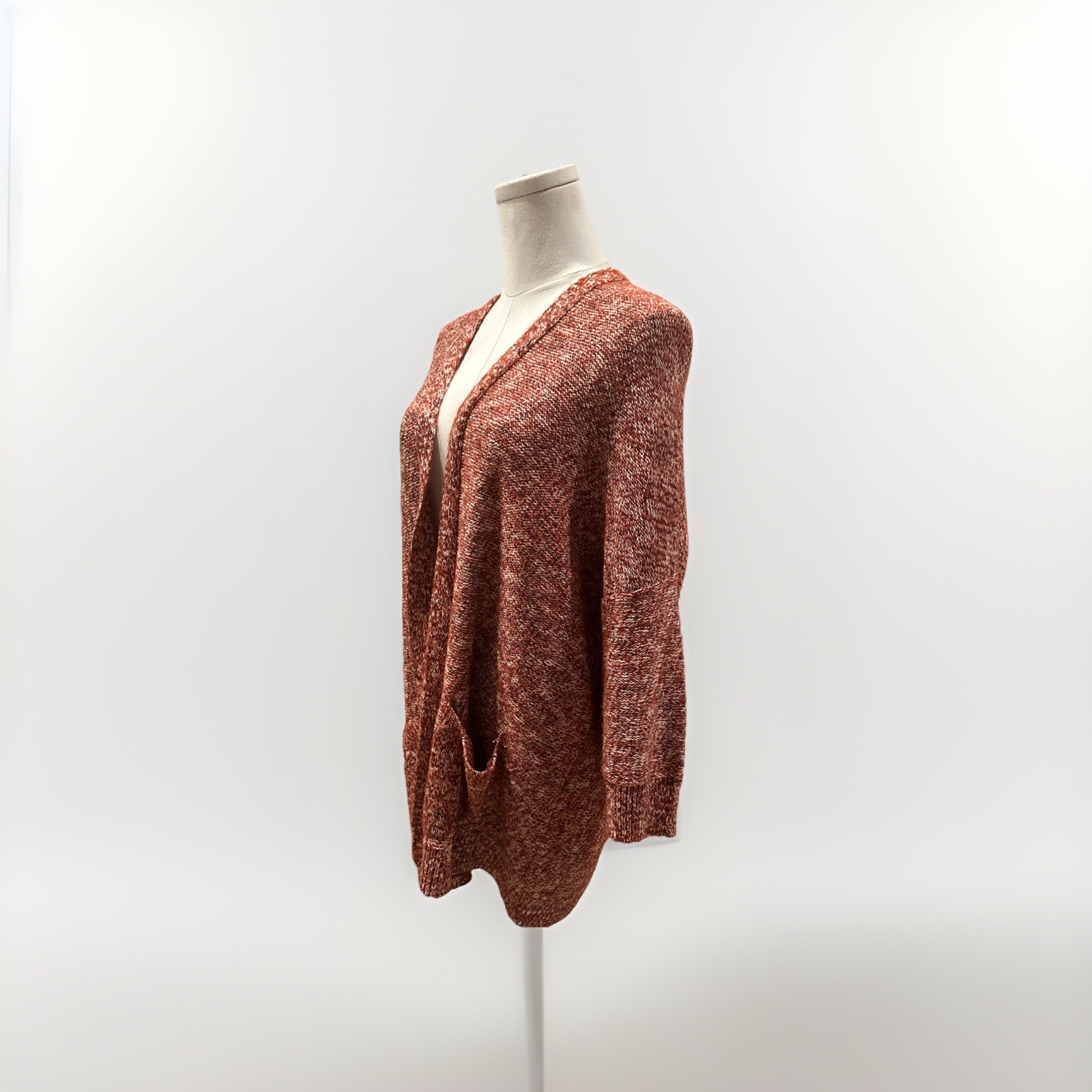 Universal Thread Women's Rust Heathered Open Fron… - image 6