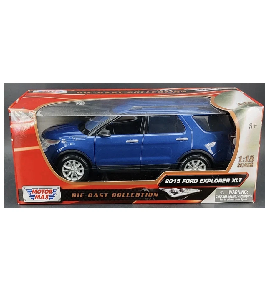 2015 Ford Explorer XLT Blue Metallic 1/18 Motormax HTF Us Seller ! - Image 4 of 4