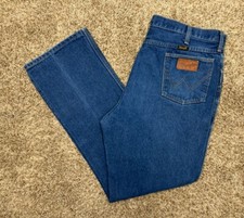 Vintage 80s WRANGLER Cowboy Cut Denim Jeans Men Sz 38x 30 70s 945NAY Made in USA