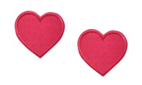 2 Pieces Red Heart Iron On Patch Applique Embroidered Motif Fabric Love Valen... on sale 2 Pieces Red Heart Iron On Patch Applique Embroidered Motif Fabric Love Valen... on sale