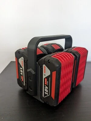 4x Bosch Professional 18V Battery Carrier