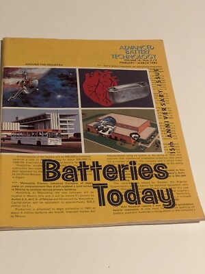 Advanced Battery Technology magazine Batteries Today Feb March 1980 Vol 16