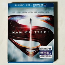 Man of Steel - Blu-ray DVD - Superman - Henry Cavill - Sticker on Slip Cover