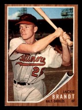 1962 Topps Baseball #165 Jackie Brandt NM