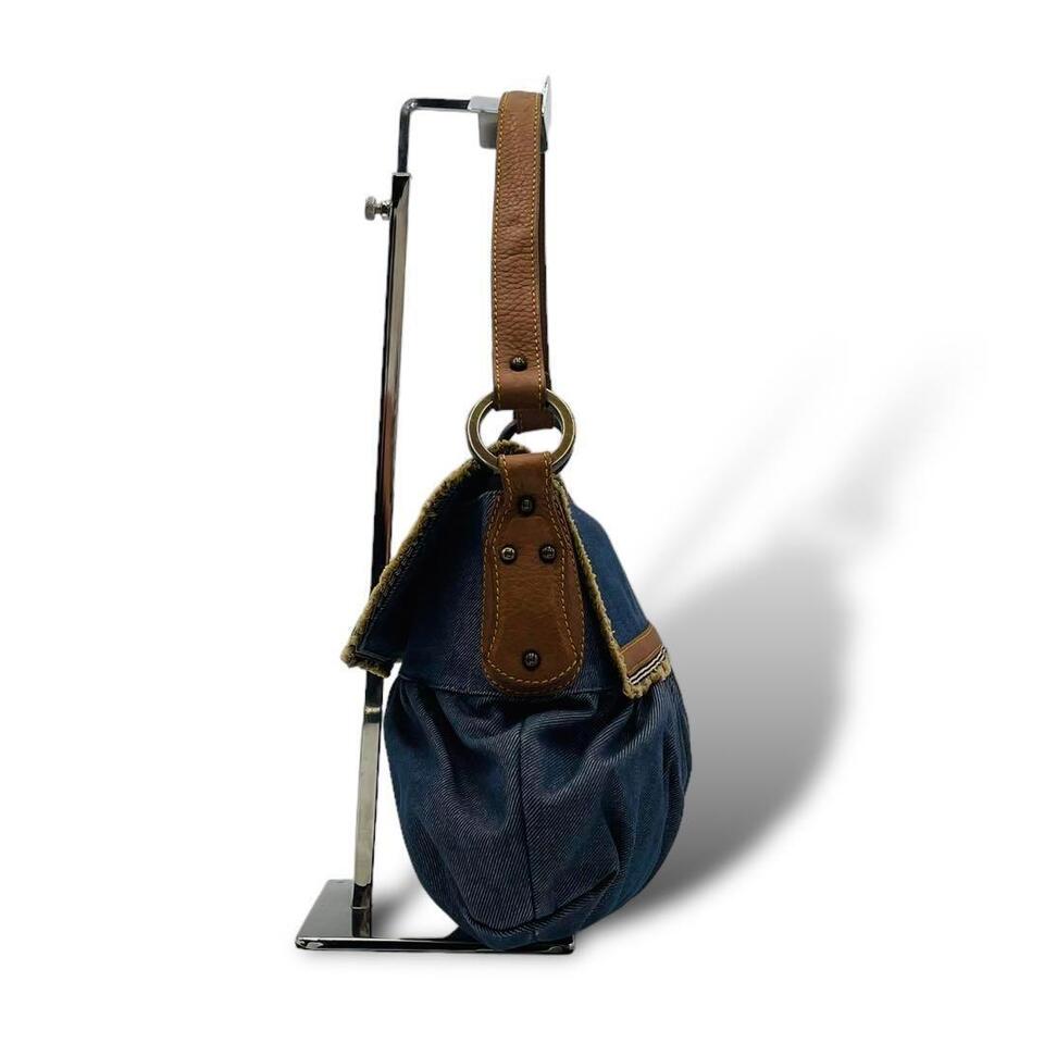 FENDI Shoulder Bag Denim One Shoulder Accessory Pouch Shoulder Bag | eBay