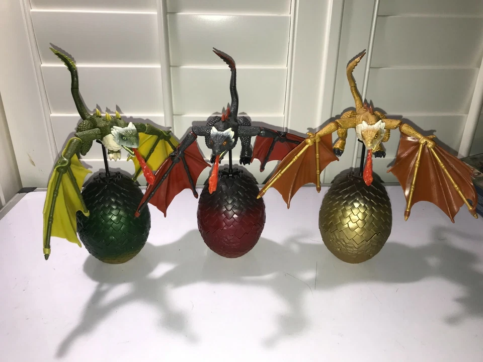 Mega Construx Game Of Thrones Eggs RHAEGAL / VYSERION / DROGON 3X  DRAGONS NEW - Image 2 of 3