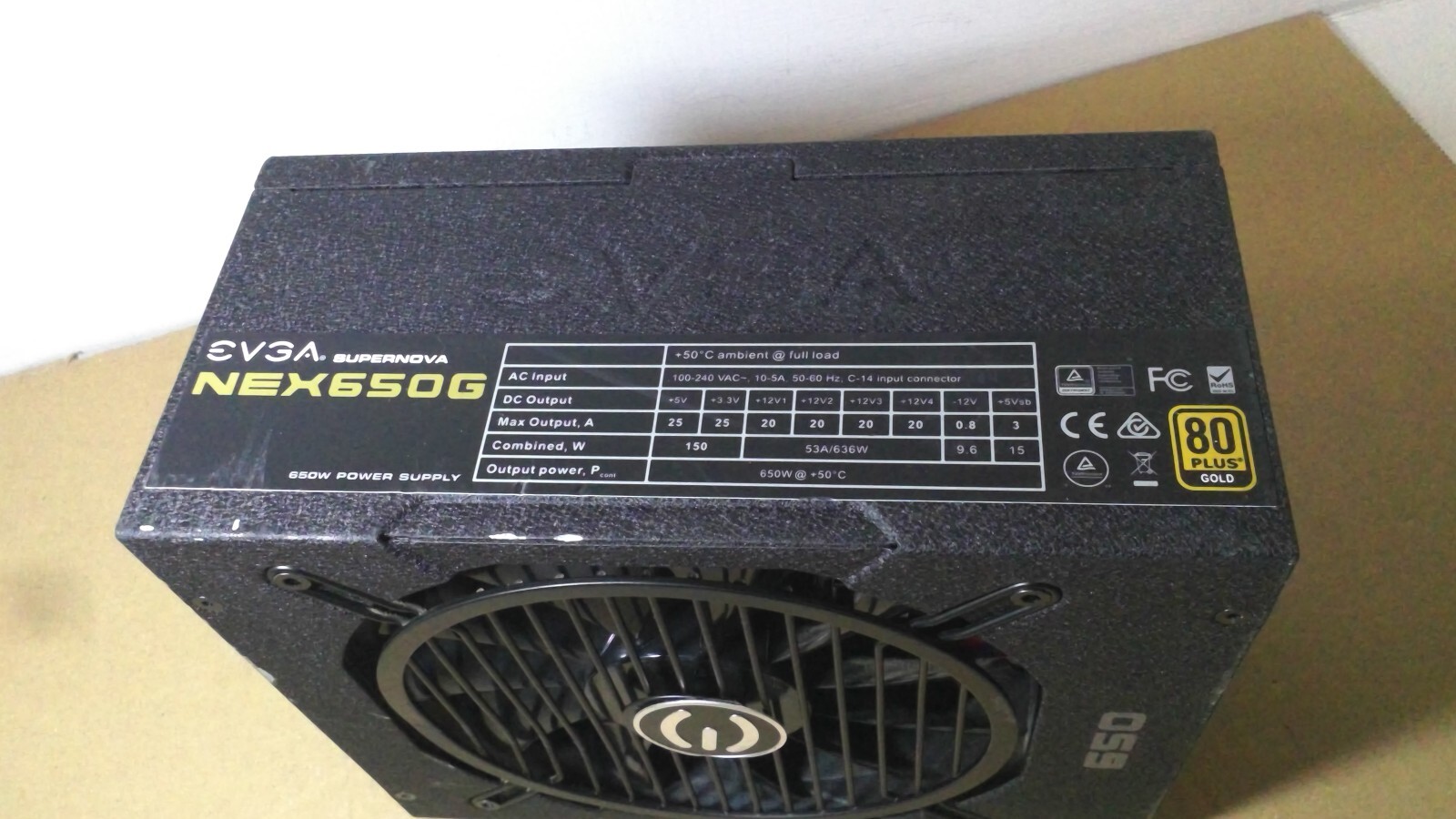 EVGA SuperNova NEX650G 650W ATX PSU Power Supply Fully Modular