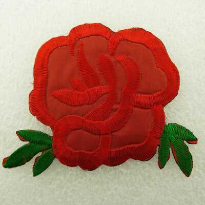 Rosenblatt Blätter Lilie Orchidee Blumen Motive Aufbügeln oder Nähen Patch 30 STILE 306D