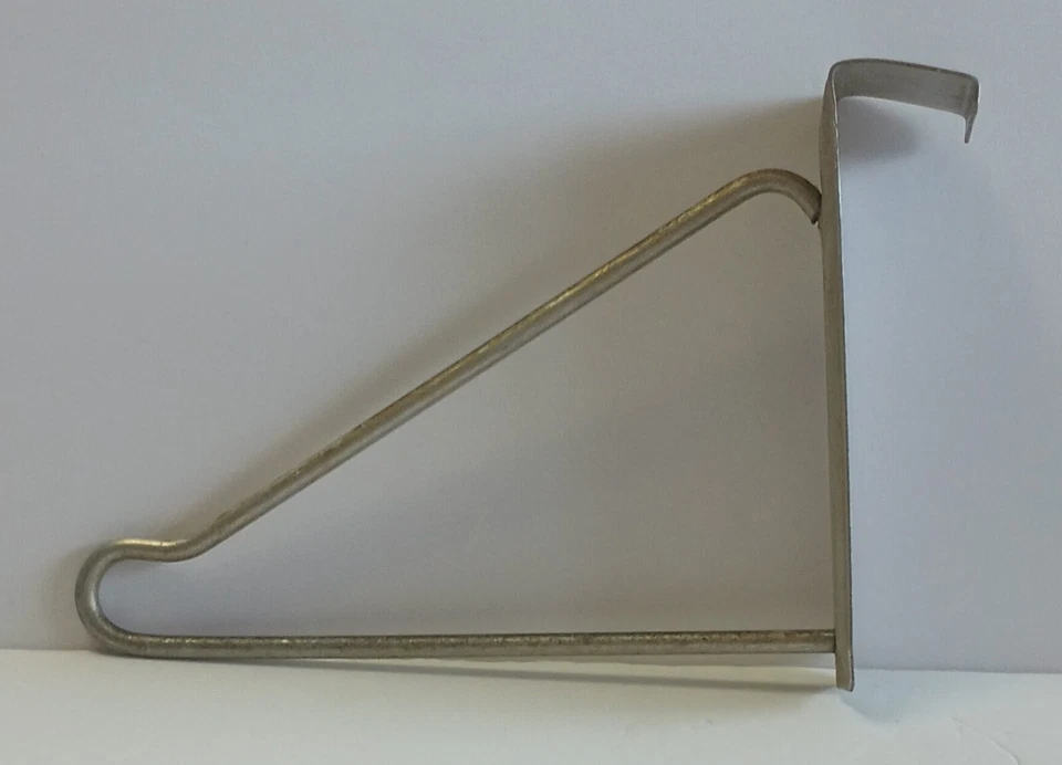 Over the Door Aluminum Clothes Hanger Rack MCM 1950s Max 1 1/4" width door - Image 3 of 4