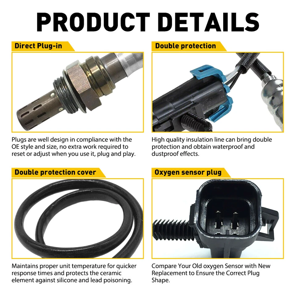 2PÇS O2 Up+Downstream Sensor de Oxigênio Para 2009 2008 2010 Saturn Sky Base 2.4L EUA - Imagem 4 de 4