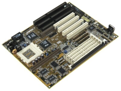 ASUS P/I-P55TVP4 SOCKET 7 SDRAM 4x SIMM 4x PCI 3x ISA