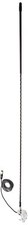 RoadPro RPPS-14KB Platinum Series Black 4' Single Mirror Mount CB Antenna Kit