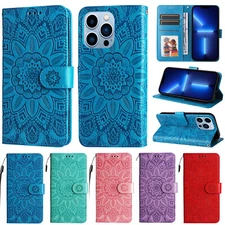 For iPhone 16e 12 13 14 15 16 Pro Max Magnetic Leather Wallet Stand Case Cover