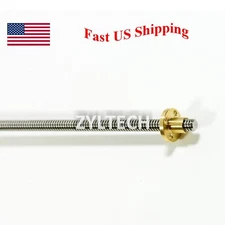 8mm T8x2 Lead Screw Threaded Rod T8 Trapezoidal ACME Stepper 150 200 250 300 400