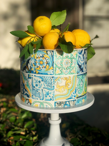 Tuile Gateau Imprimer Positano Tile Carrelage Edible Image Gateau Topper Gateau Image Ebay