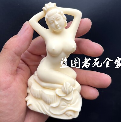 4'' Naked Girl Figurine Statue Hot Lady Nude Human Body Model Artwork Home Decor
