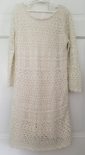 Cat \u0026 Jack ivory white crochet stretch 