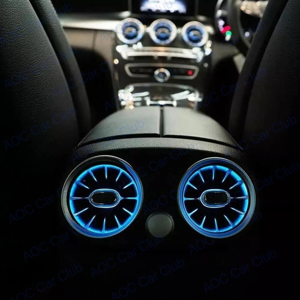 For 2015-2018 Mercedes-Benz C Class W205 64 Color Air Vent LED Ambient Light Set - Image 2 of 4